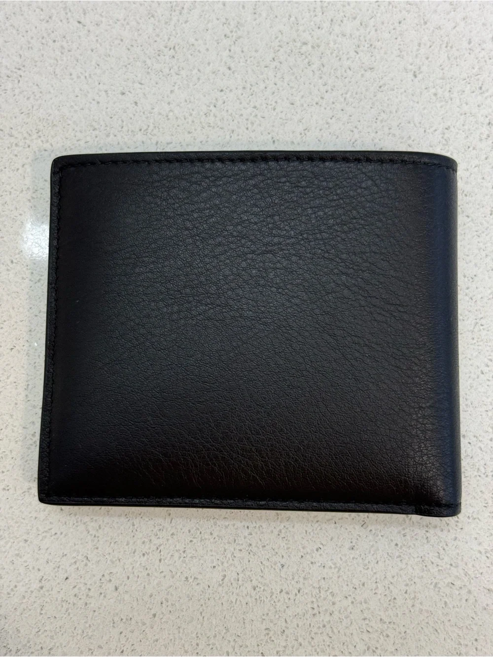 BALENCIAGA Logo-Print Full-Grain Leather Billfold Wallet